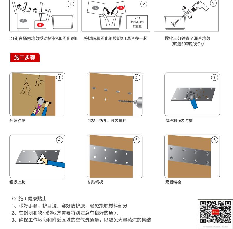 包钢贵南粘钢加固施工过程